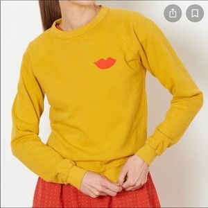 Clare V. Lips Sweatshirt - Marigold